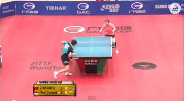 Kuwait Open 2014 Highlights: Feng Tianwei vs Zhu Yuling (1/4 Final) 卓球動画