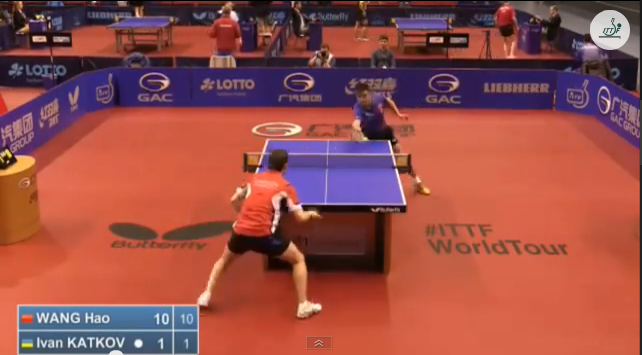 German Open 2014 Highlights: 王皓 vs Katkov Ivan (Round 1) 卓球動画