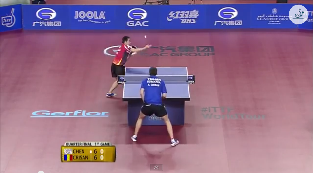 Qatar Open 2014 Highlights: Adrian Crisan vs Chen Chien-An (1/4 Final) 卓球動画